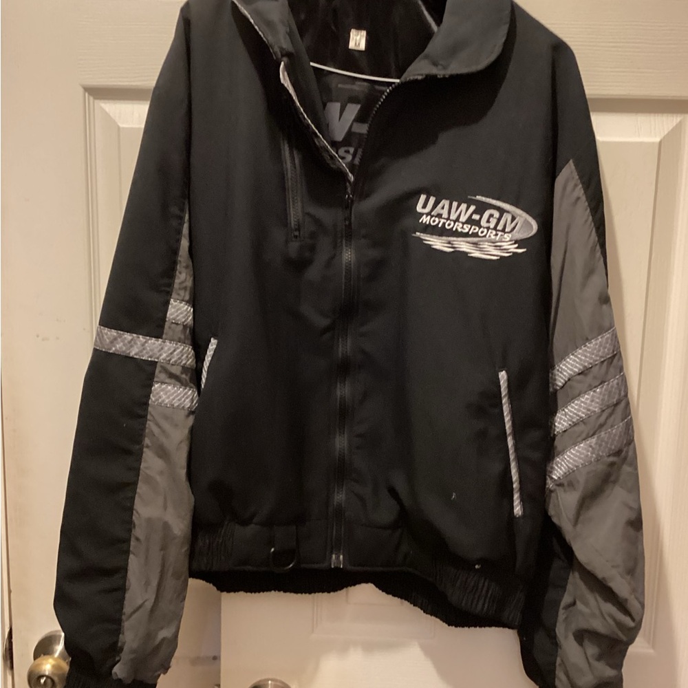 UAW-GM Motorsports Black and Gray Performance Jacket